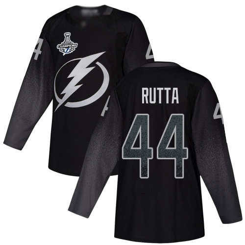 Adidas Tampa Bay Lightning Men #44 Jan Rutta Black Alternate Authentic 2020 Stanley Cup Champions Stitched NHL Jersey->tampa bay lightning->NHL Jersey